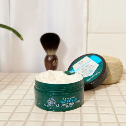 The Body Shop Maca Root & Aloe Softening Shaving Cream  For Men